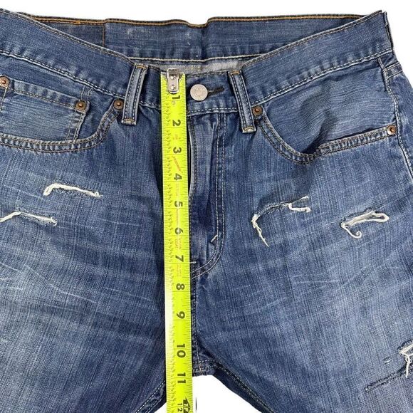 Levi’s 505 Straight Fit Cutoff Denim Jean Shorts Waist Size 32 - Picture 3 of 5
